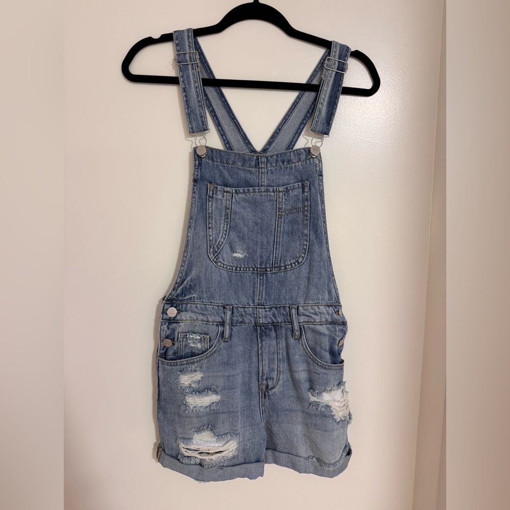 Denim Short Overalls